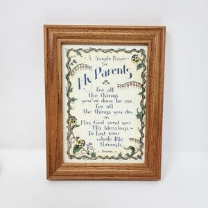 A Simple Prayer for My Parents In Frame